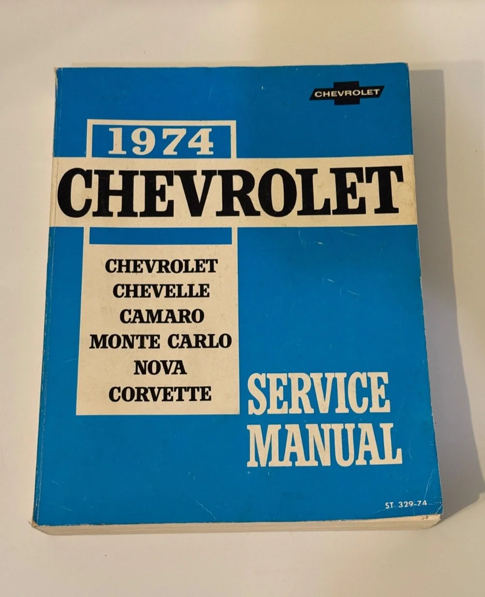 🚗 1974 Chevrolet Service Manual Camaro Chevelle Nova Corvette Monte Carlo